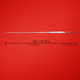 Colichemarde Blade Specs, 7.5 inch or 19.05 centimeters Tang Length, 31 inch or 78.74 centimeters Blade Length, 38.5 inch or 97.79 centimeters Total Length