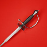 Rogue Steel Colichemarde with Bilobate Dish Leather Grip and Ovoid Pommel