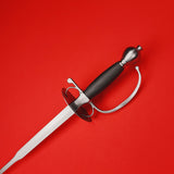 Rogue Steel Colichemarde with Oval Dish Leather Grip and Ovoid Pommel