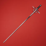 Rogue Steel Double Ring Rapier with Steel Blade