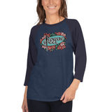 3/4 Raglan Tee - Floral Logo