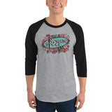 3/4 Raglan Tee - Floral Logo