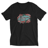 V-Neck Tee - Floral Logo