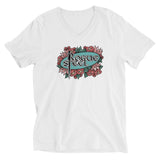 V-Neck Tee - Floral Logo