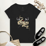 Women’s V-Neck Tee - Fight On!