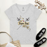 Women’s V-Neck Tee - Fight On!