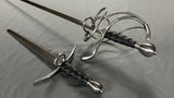 Two Ring Swept Hilt Rapier and Dagger
