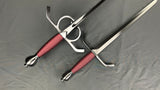 Rapier & Dagger Set - Red and Steel