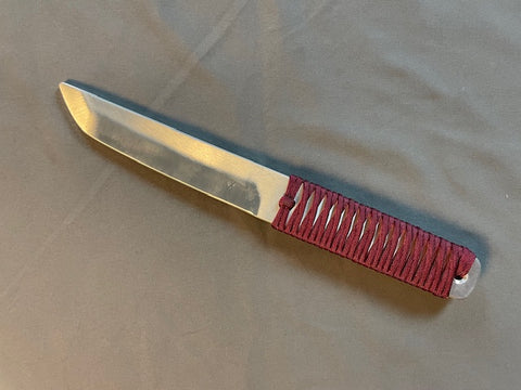 Aluminum Paracord Tanto - Burgundy