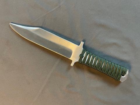 Aluminum Paracord Bowie - Green