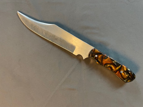 Aluminum Large Bowie Knife - Acrylic Scales