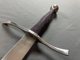 Hand and a Half Broadsword - purple rayskin waisted