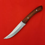 Rogue Steel Aluminum Persian Knife with Brown Wood Scales