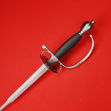 Rogue Steel Colichemarde with Scalloped Dish Leather Grip and Ovoid Pommel