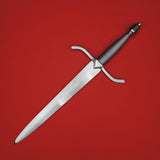 Rogue Steel En-Suite Dagger with Steel Blade, Opposing Curve Guard, Wire Wrap Grip, and Tapered Pommel