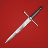 Rogue Steel En-Suite Dagger with Steel Blade, Straight Guard, Wire Wrap Grip, and Tapered Pommel