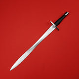Rogue Steel Leaf Blade Sword with Aluminum Blade, Leather Grip and Cylinder Pommel