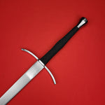 Rogue Steel Longsword with Curved Guard and Waisted Rayskin Grip