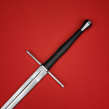 Rogue Steel Longsword with Fullered Blade, Straight Guard and Waisted Leather Grip