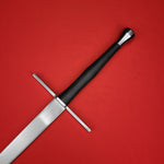 Rogue Steel Longsword with Straight Guard and Waisted Leather Grip